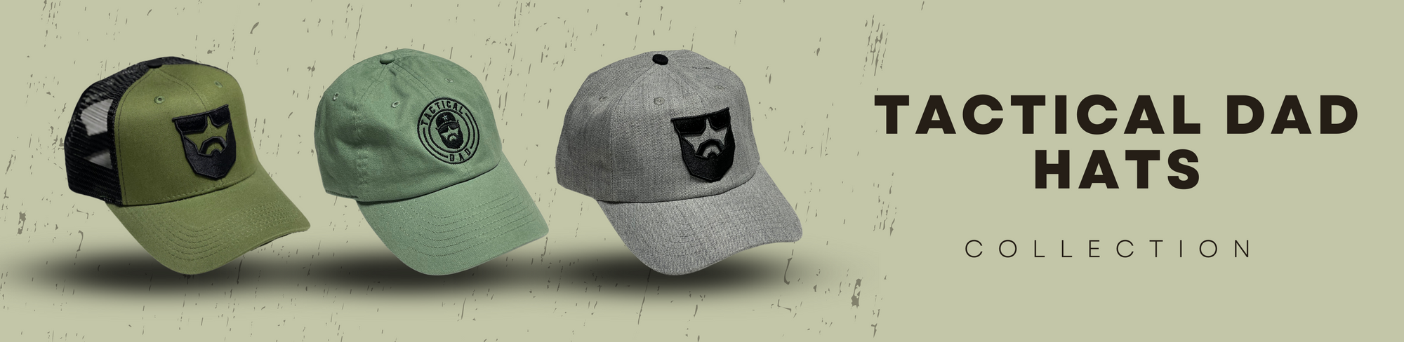 Tactical Dad Beard Logo Hats