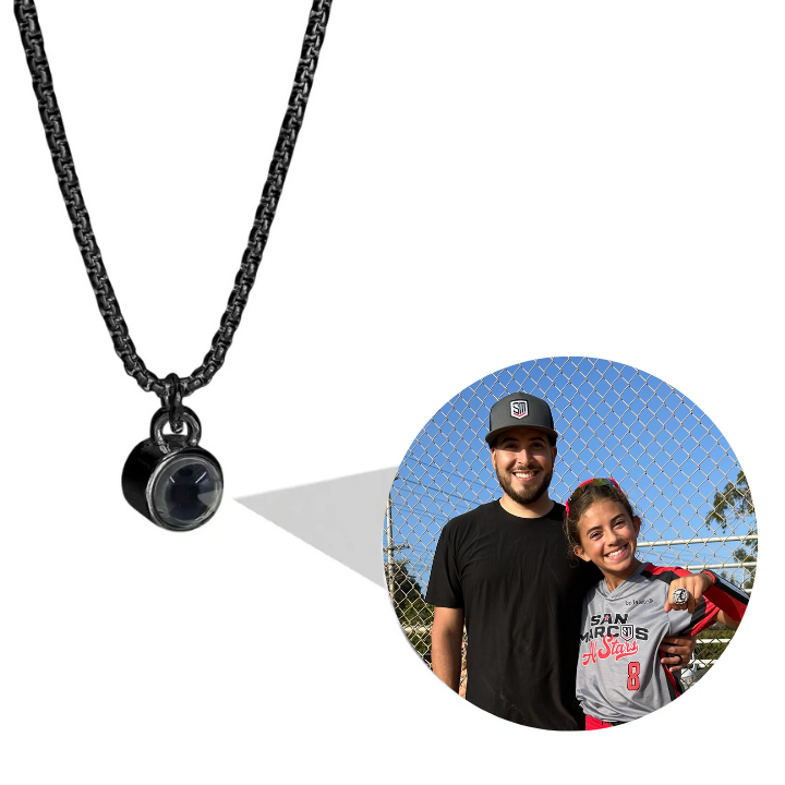 Personalized Circle Photo Necklace