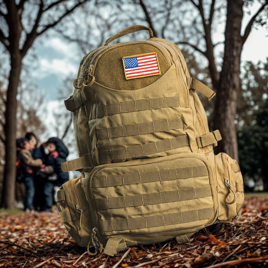 Tactical Dad Diaperbag/Daypack with Tactical Dad Iconic Black Trucker Hat