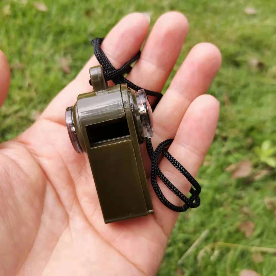 Emergency Survival Whistle with Compass