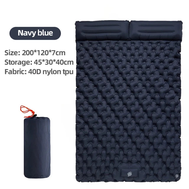 Lightweight Double Inflatable Cushion for Outdoor and Travel
