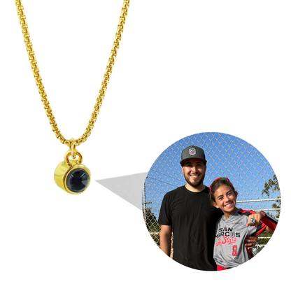 Personalized Circle Photo Necklace