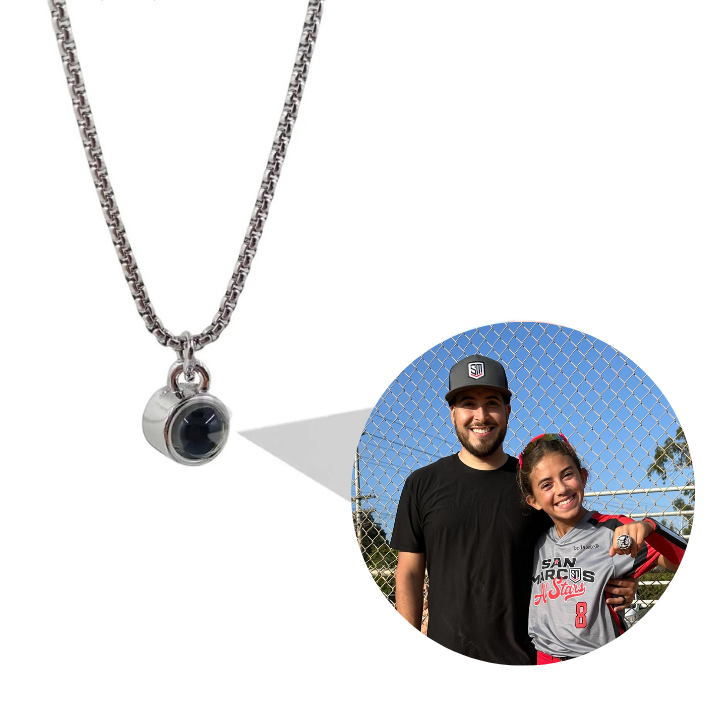 Personalized Circle Photo Necklace