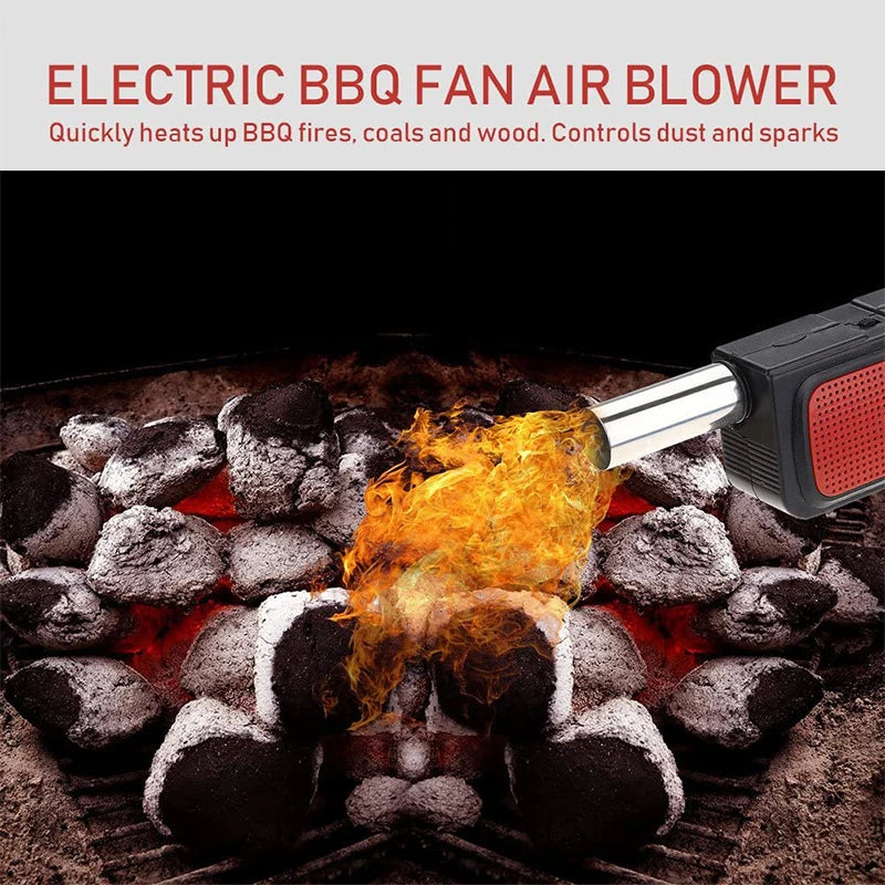 Portable Handheld Electric BBQ Air Blower Fan