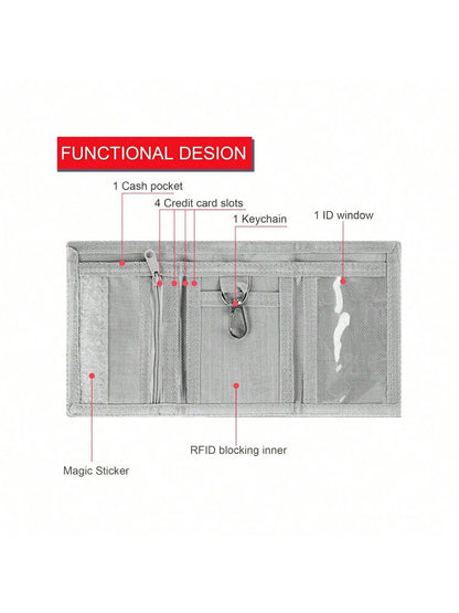 Kids Pixel Block Trifold Wallet