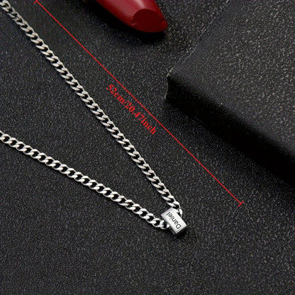 Custom Engraved Name Block Necklace