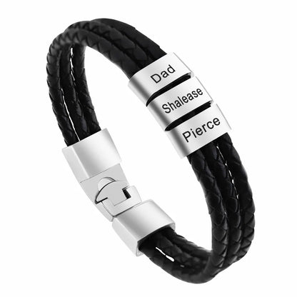 Personalized Leather Bracelet